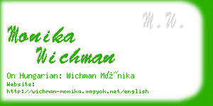 monika wichman business card